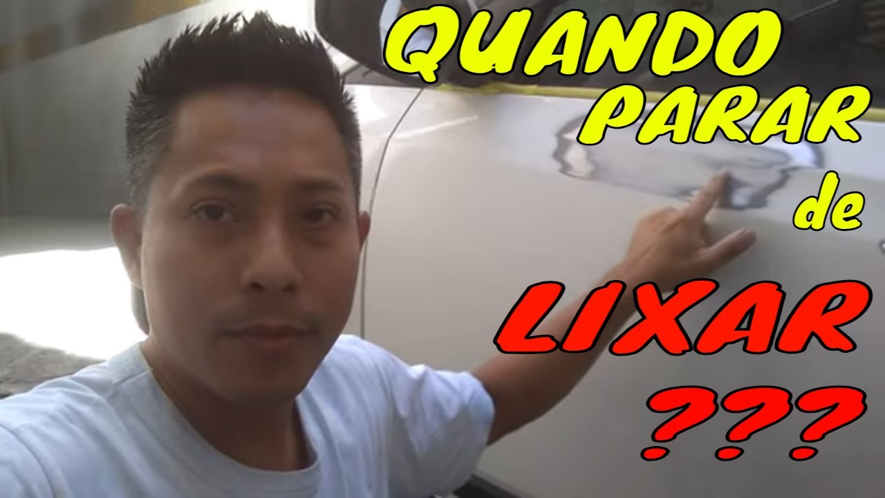 Qual é o ponto ideal de parar o LIXAMENTO da Massa Poliéster