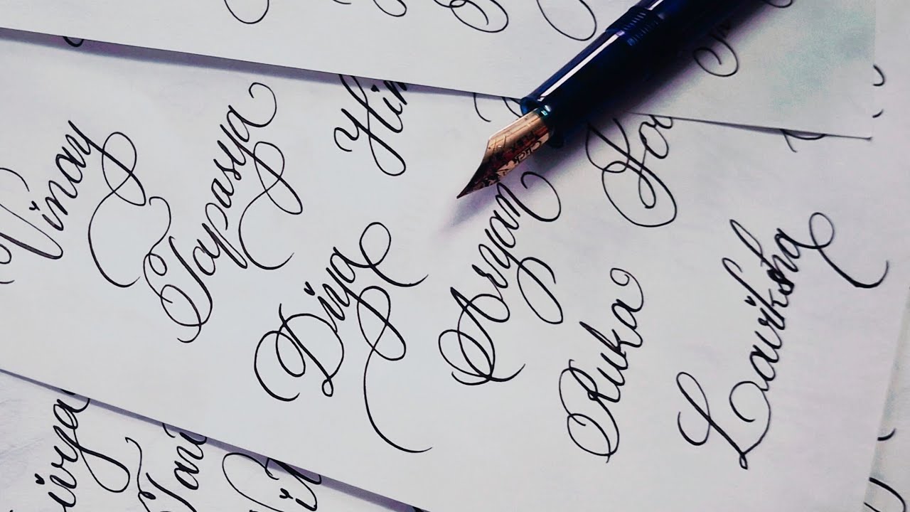 My Subscribers Names Calligraphy Writing ✍️ ✨️ Learn Calligraphy ✍️ 👍Easily ✨️