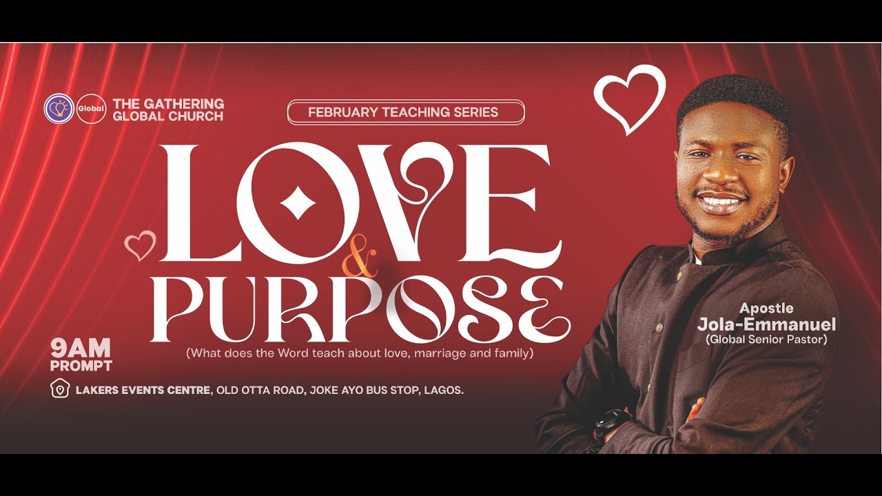 SUNDAY SERVICE || 22ND FEBURARY 2026 || LOVE AND PURPOSE SERIES