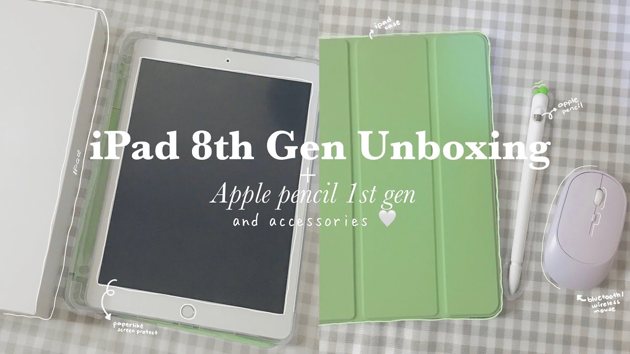 iPad 8th Gen Unboxing 2021 🍎 📦 + Apple pencil 1st gen and accessories 💚 | PH