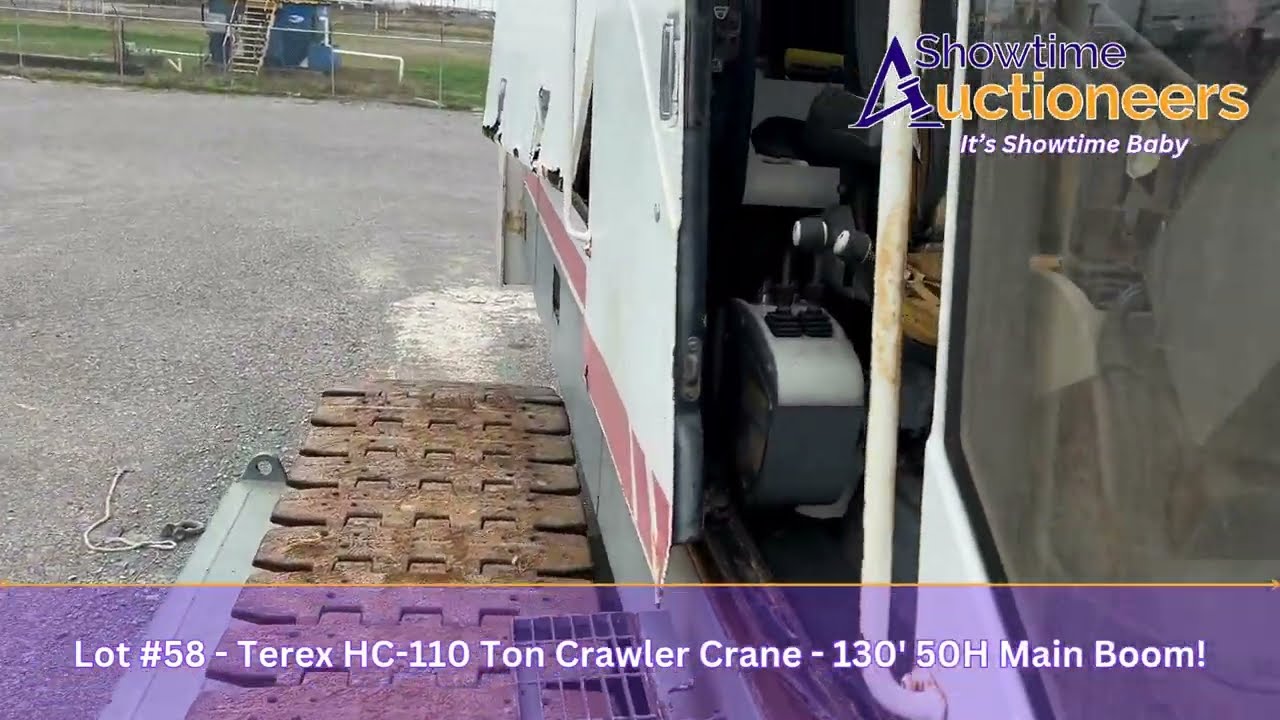 Lot #58 - Terex HC-110 Ton Crawler Crane - 130' 50H Main Boom!