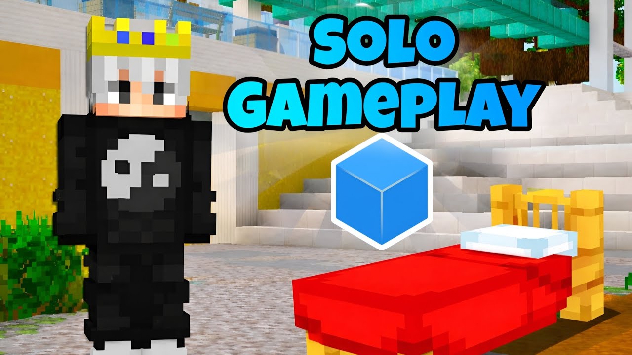 Destroying Every Team in CubeCraft Solo BedWars 🔥(MCPE)