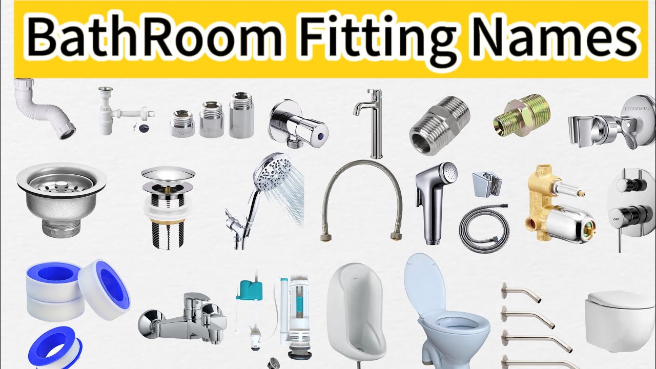 Bathroom Fittings Names and Uses | CP Fitting Names and use | Hamza Yt