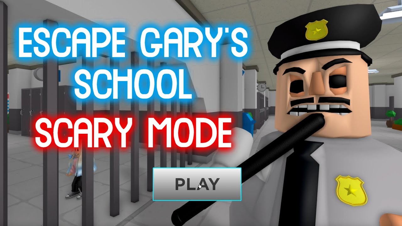 [Scary Mode] ESCAPE GARY'S SCHOOL - Roblox Obby Gameplay Walkthrough No Death [NEW]