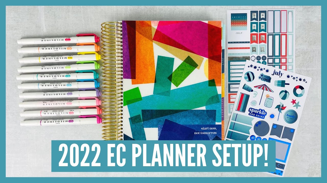 Set up my NEW 2022 Erin Condren Vertical LifePlanner with me!