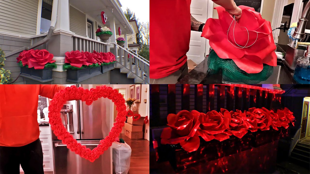 Our Indoor and Outdoor Valentine's Day decorations for 2020