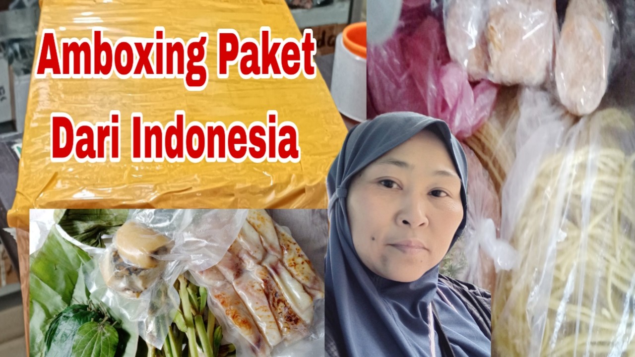 Amboxing Paket Dari Indonesia ⁉️ Karena  Dilay ada barang yang Busuk