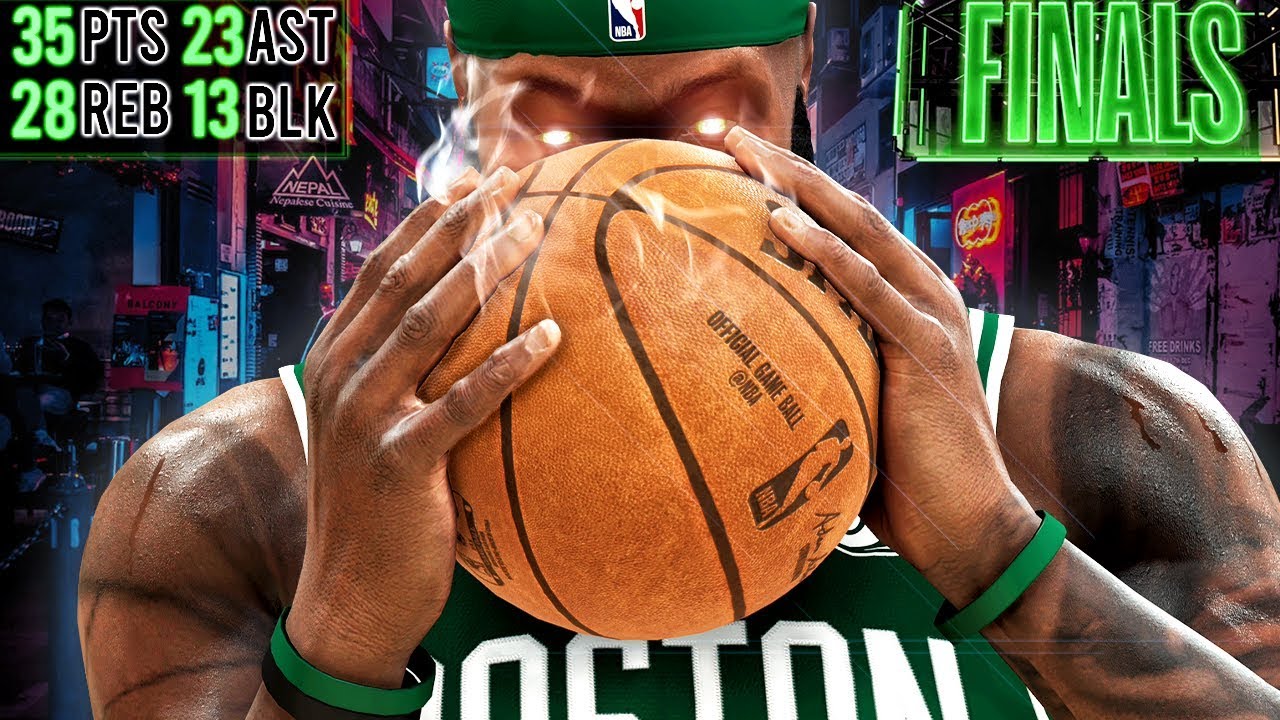QUADRUPLE-DOUBLE & BLOCK RECORD IN FINALS! NBA 2K20 My Career Gameplay Best Paint Beast Build