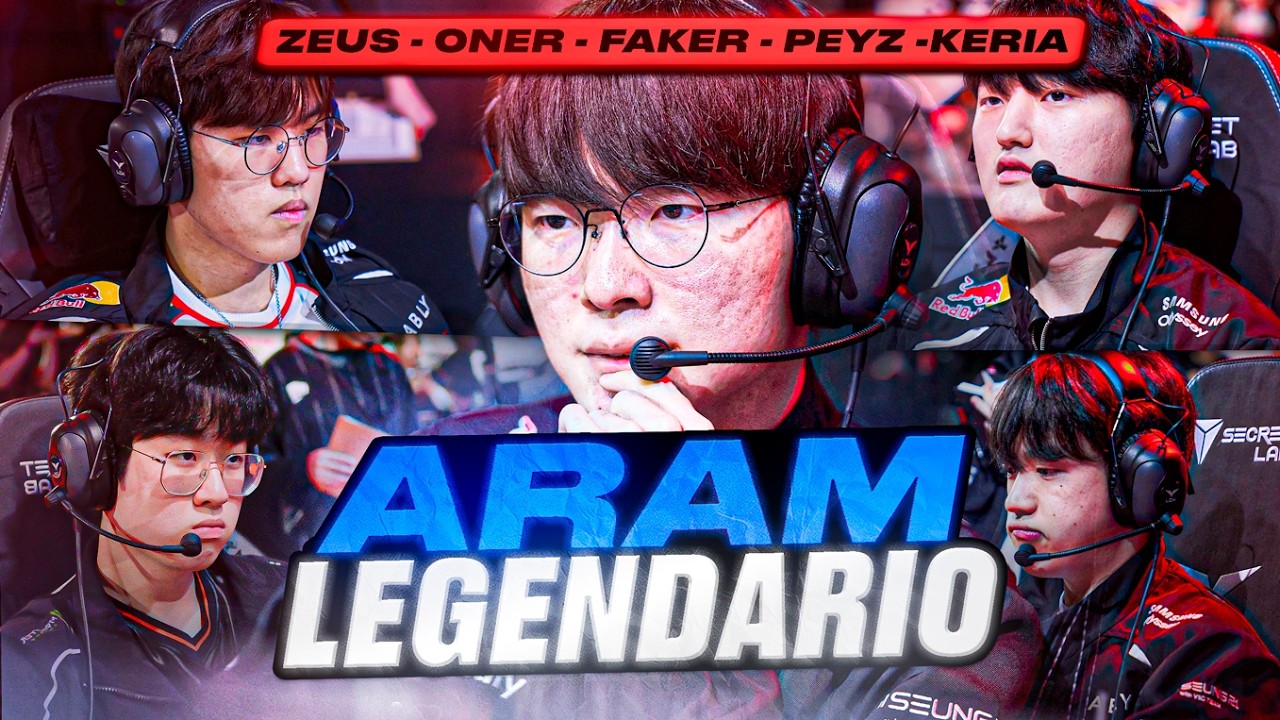 😈 T1 en ARAM?? FAKER, ZEUS, KERIA, ONER Y PEYZ EN EL MISMO TEAM!! 🤯