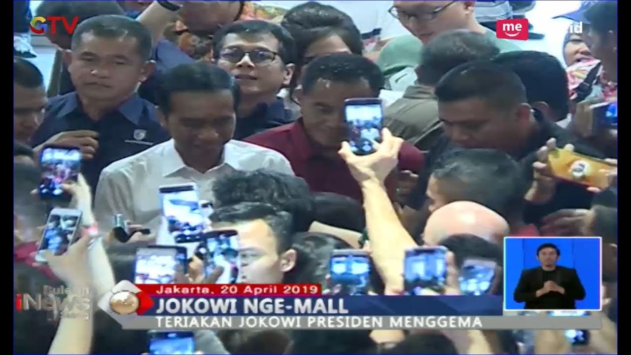 Presiden Main ke Mall Grand Indonesia, Pengunjung Teriakan Nama Jokowi - BIS 21/04