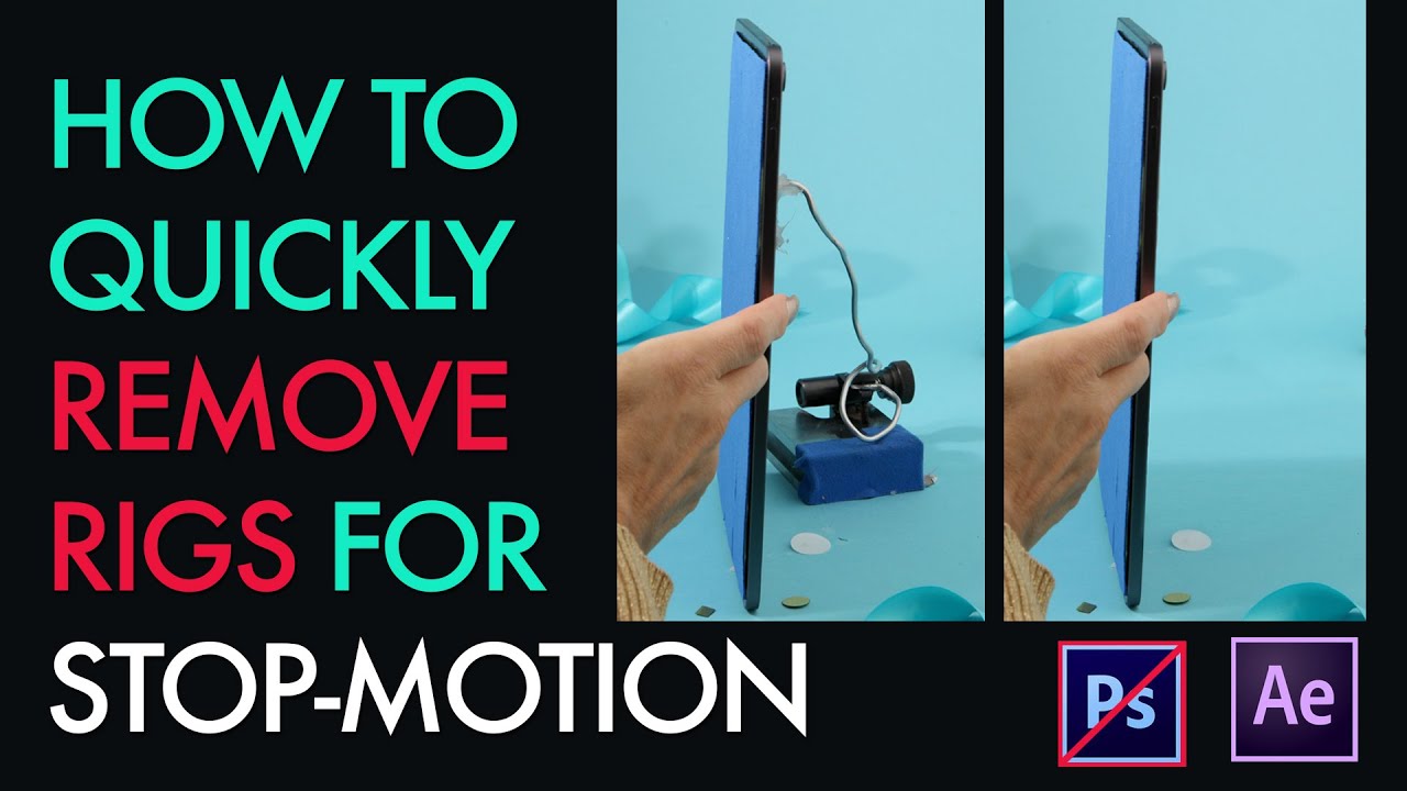 How to quickly remove rigs for stop-motion