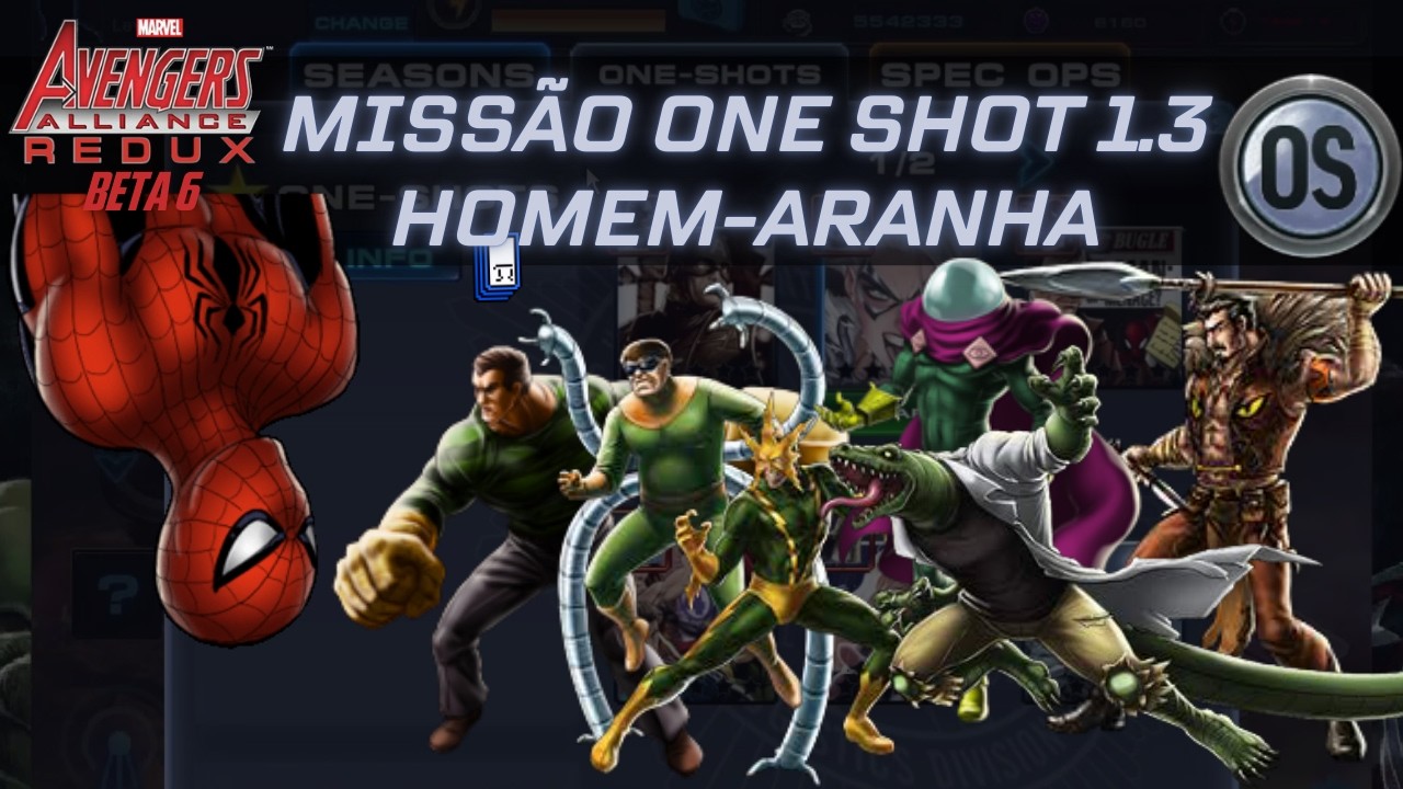 MISSÃO ONE-SHOT 1.3: HOMEM-ARANHA vs SEXTETO SINISTRO | Marvel Avengers Alliance Redux