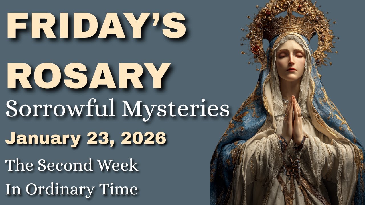 Friday Rosary 🌹 Sorrowful Mysteries with Guided Prayer & Gospel Images 🌹 January 23, 2026