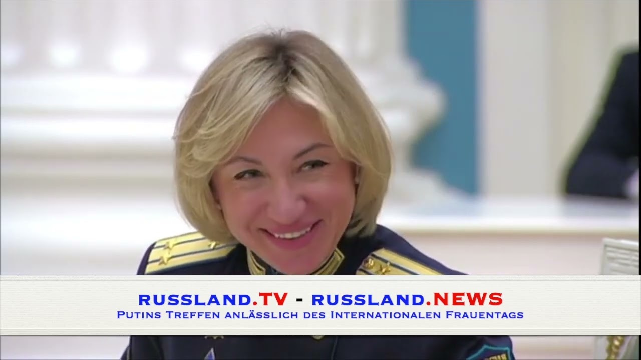 Putins Treffen anlässlich des Internationalen Frauentags