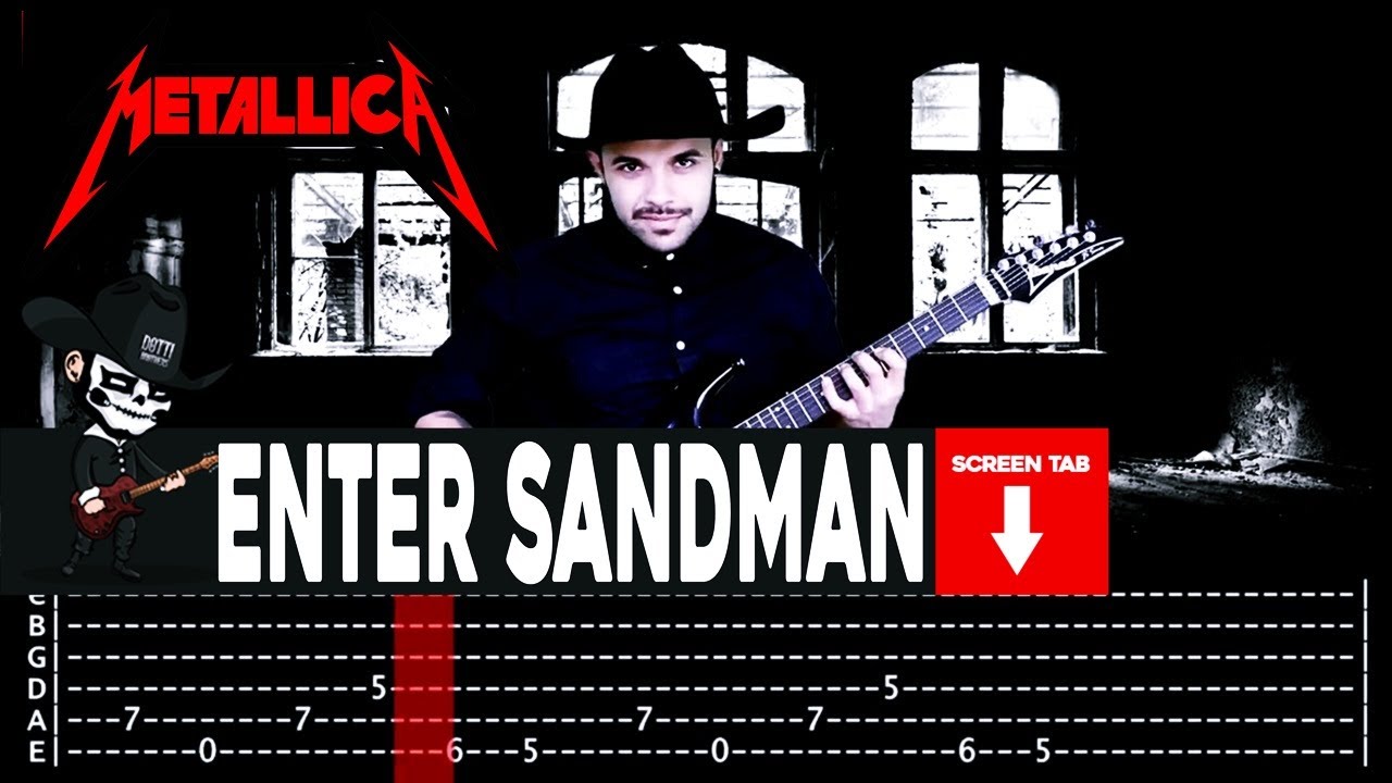 【METALLICA】[ Enter Sandman ] cover by Masuka | LESSON | GUITAR TAB
