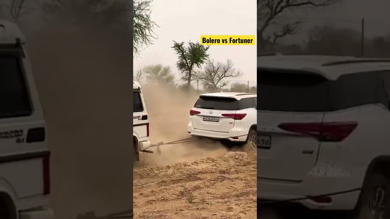 Bolero vs Fortuner, guess which one will win! #shorts #bolero #fortuner #carcare