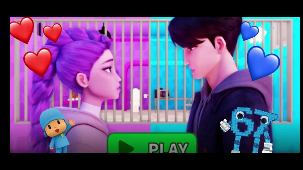 💜RUMI & JINU Prison run obby roblox