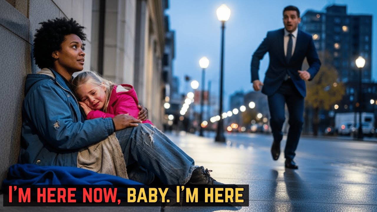 Billionaire Is Shocked to See His Little  Girl Leaning on a Homeless Woman, He Rushes Over and...