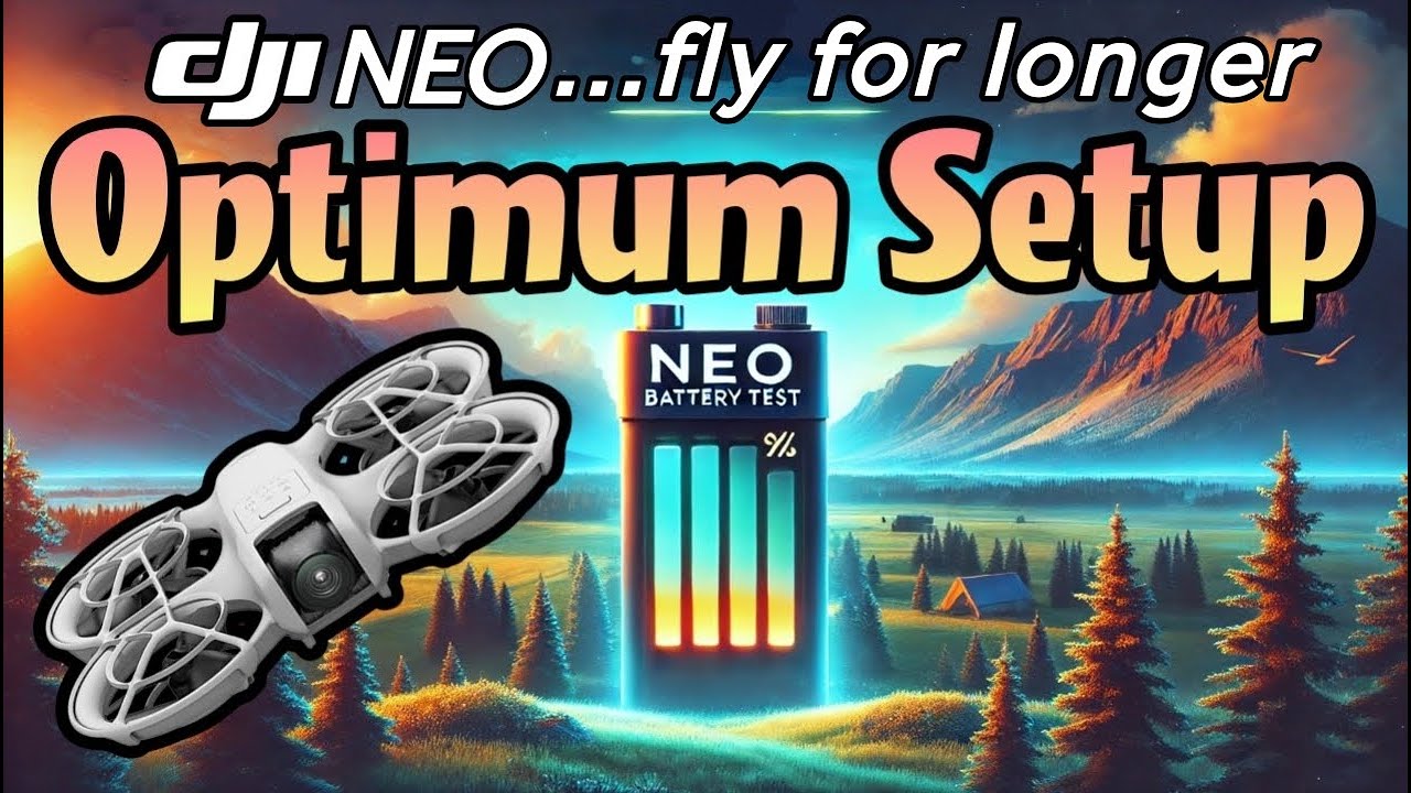 DJI NEO Battery Test V3 - 1080p recording & no attachments #drone #djineo #battery #review