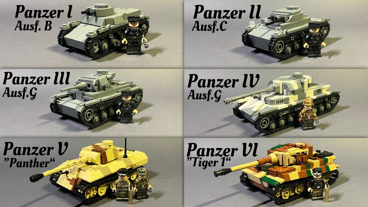 LEGO WW2 German Battle Tanks