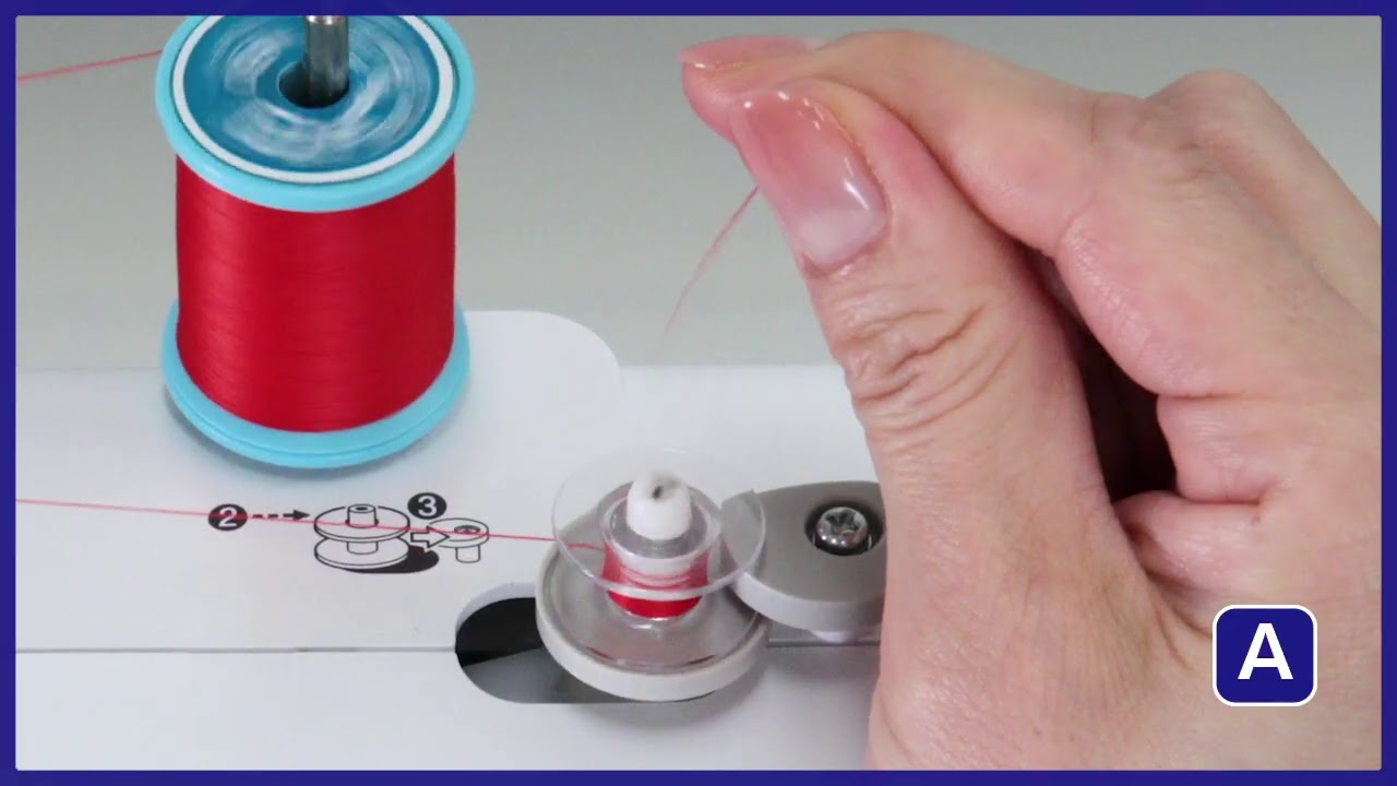 Brother sewing machines - Winding the bobbin