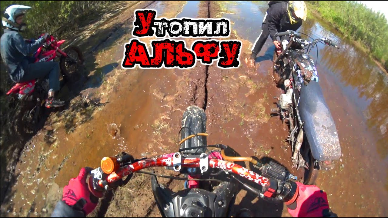 Утопили альфу в болоте. Покатушка по лесу. IRBIS TTR 125