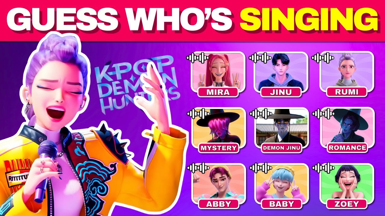 Guess Who’s Singing | Kpop Demon Hunters OST Quiz Challenge 🎤🔥