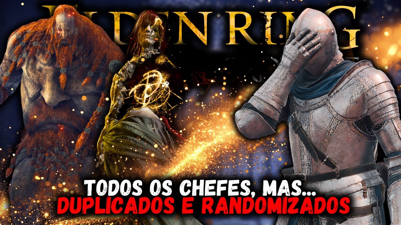DERROTANDO TODOS OS CHEFES DO ELDEN RING, DUPLICADOS E RANDOMIZADOS! Itens limitados por mapa!