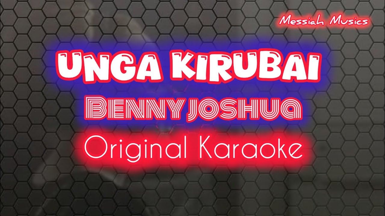 Unga Kirubai Vendume | karaoke with Lyrics | Benny Joshua | Paul thangiah | Messiah musics