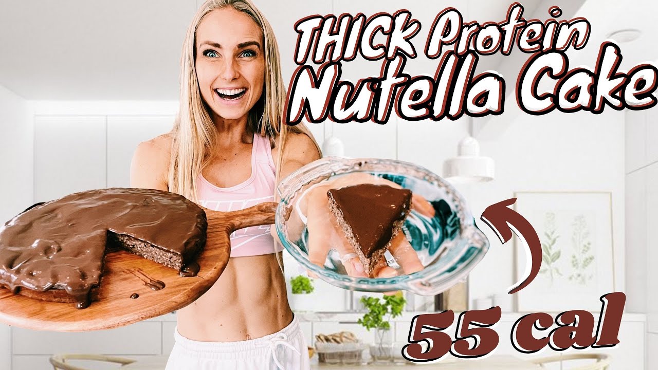Low Cal/High Protein THICK DELICIOUS NUTELLA CAKE recipe