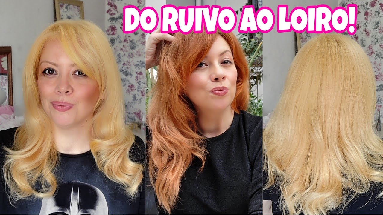 Descoloração Surpreendente: Transformando meu Ruivo em um Loiro Deslumbrante! 💇‍♀️✨