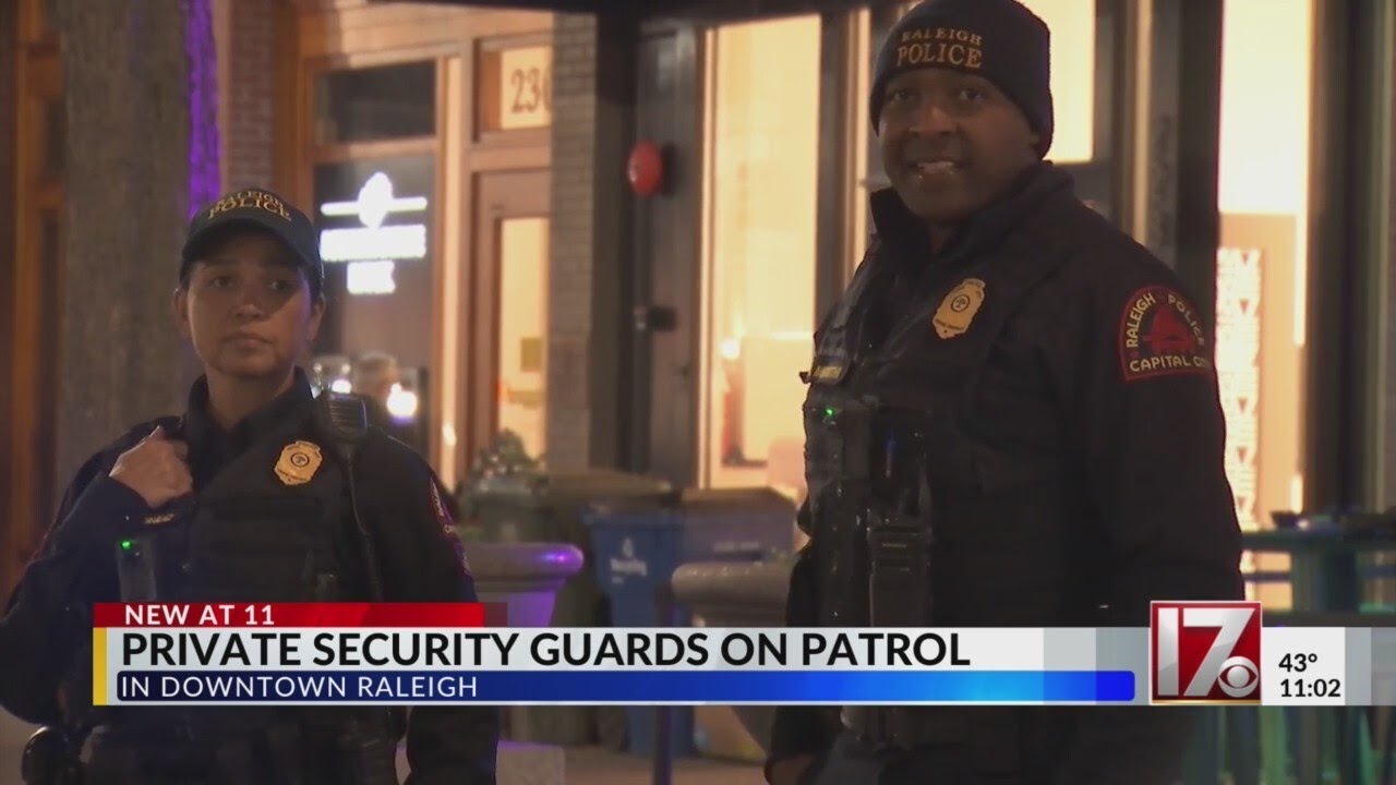 First weekend with new private security in downtown Raleigh