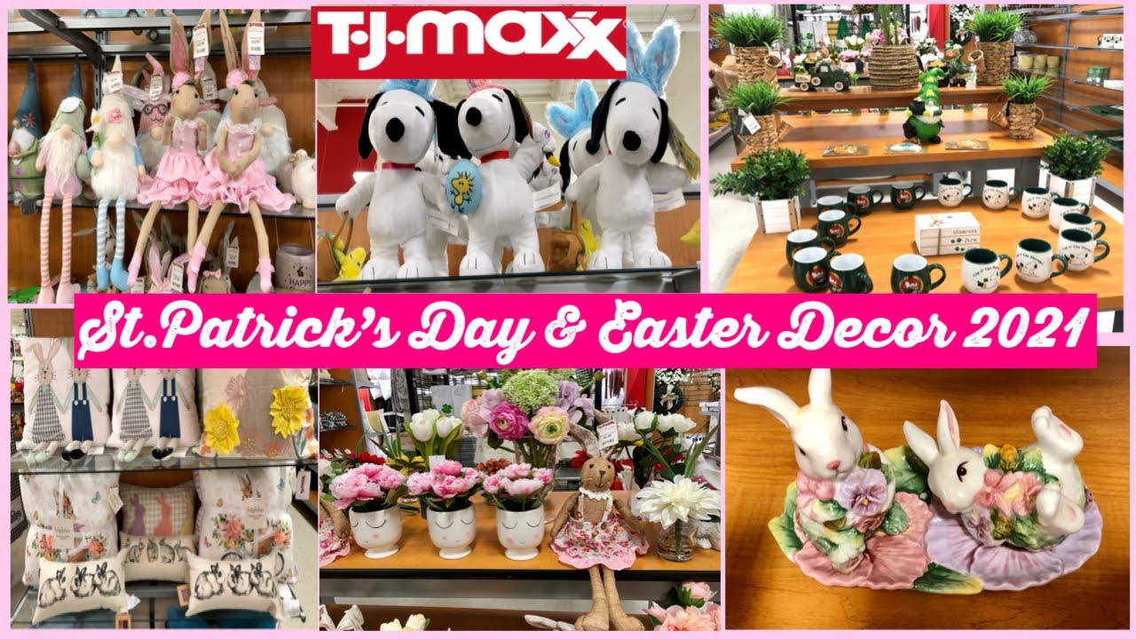 TJ MAXX EASTER DECOR AND ST. PATRICK'S DECOR 2021*SHOP WITH ME AT TJ MAXX