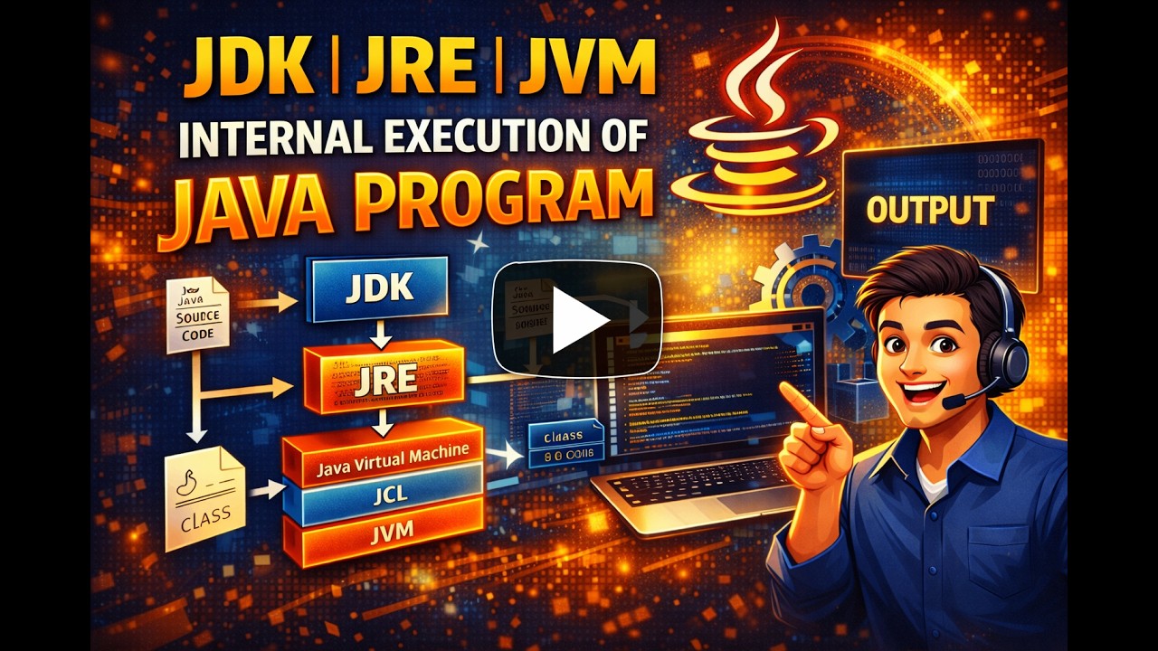 What is JDK,JRE & JVM and Program Execution flow || Java Full Course in Telugu || SpringTechie.