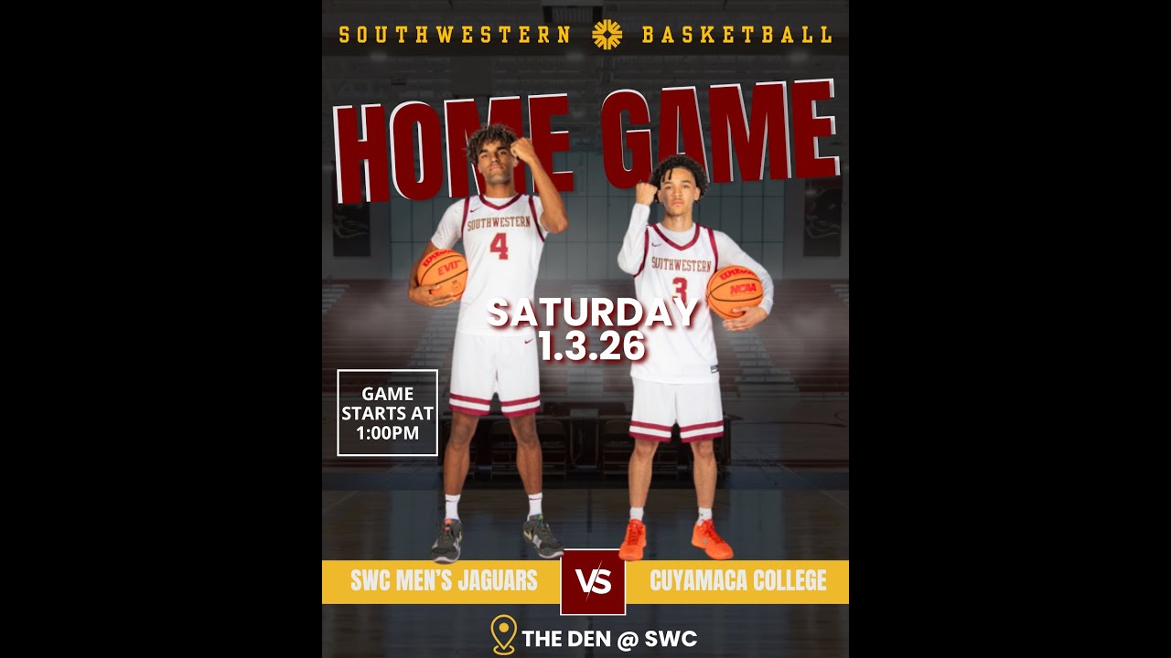 Men's Basketball Southwestern College vs Cuyamaca College