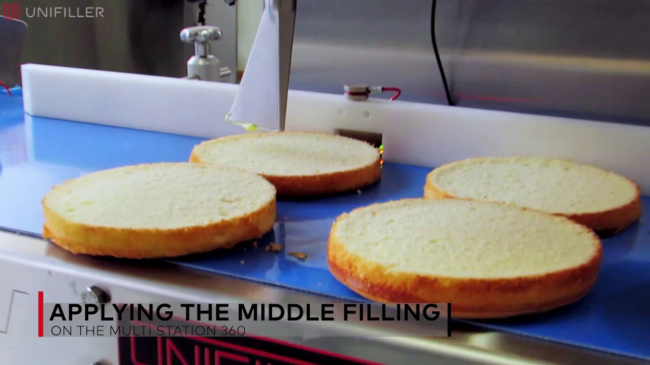 Unifiller Cake Line & efficent Round Cake production / Tortenlinie & Herstellung runder Torten