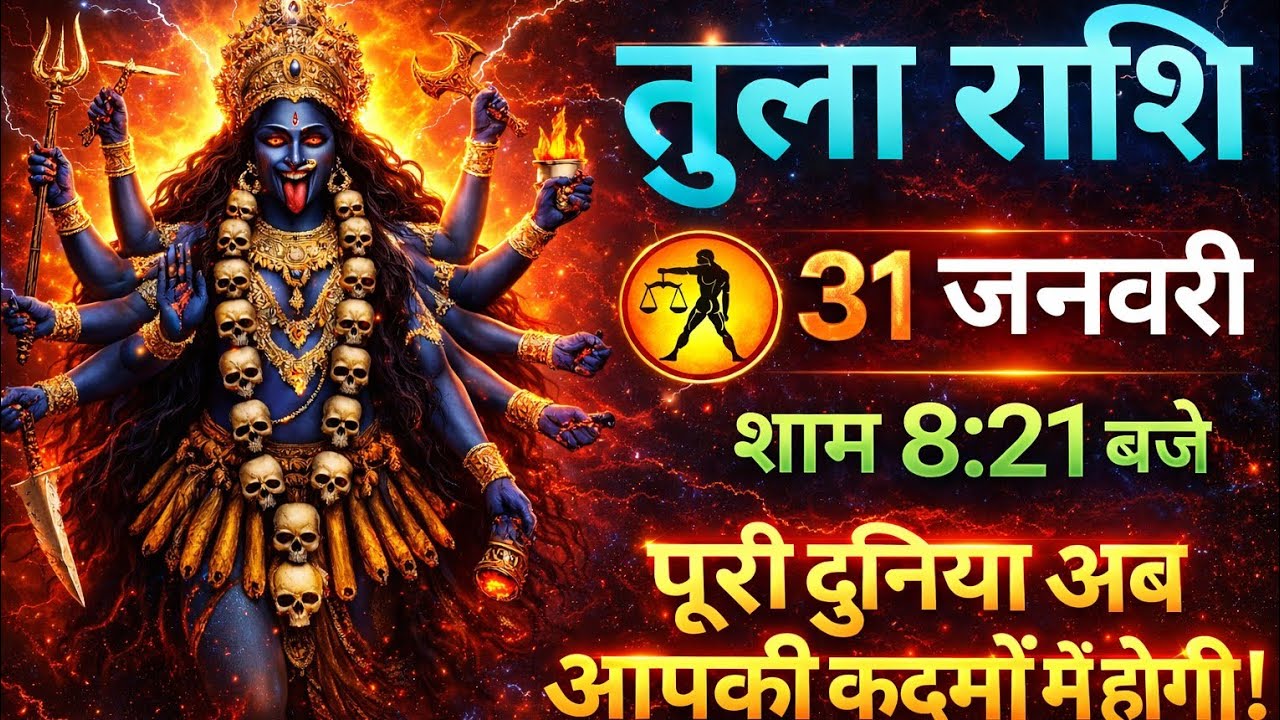 तुला राशि 31 जनवरी 🔥 शाम 8:21 बजे बड़ा चमत्कार होगा | Libra Rashifal Today।#Rashifal #AajKaRashifal 