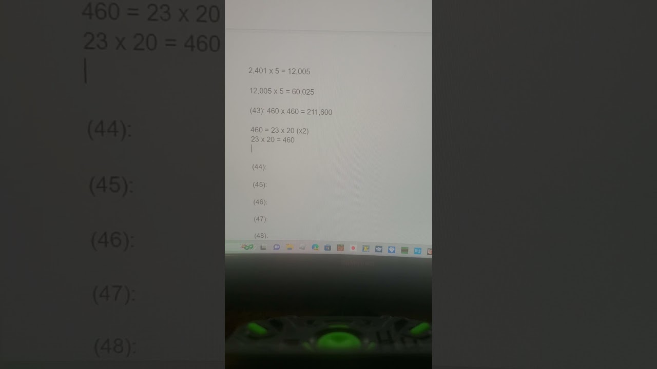 Hibiki the Human Calculator Season 4 Problem 4: 460 x 460