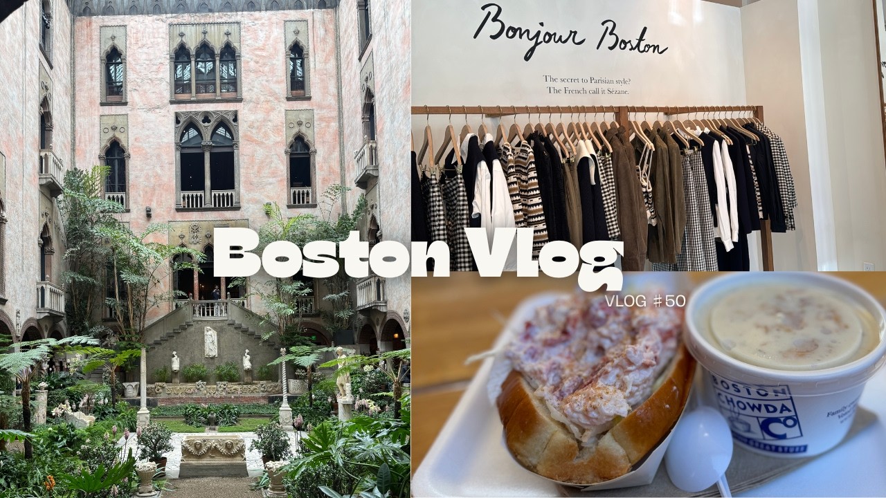 Boston vlog🦞　冬のボストンで食べて買って沢山歩いた５泊６日の旅👗☕☃️