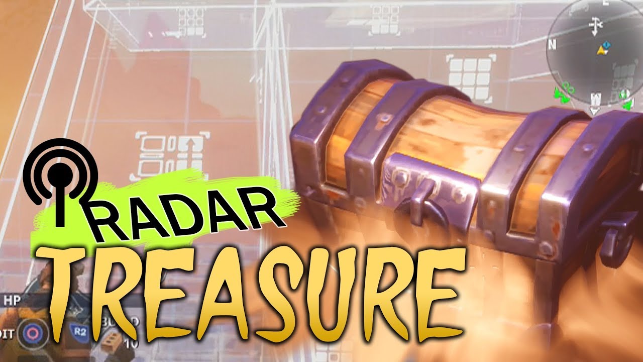 FORTNITE - Revealing Treasure Chests (Building Radar/Satellite Tower for Treasure Loot)