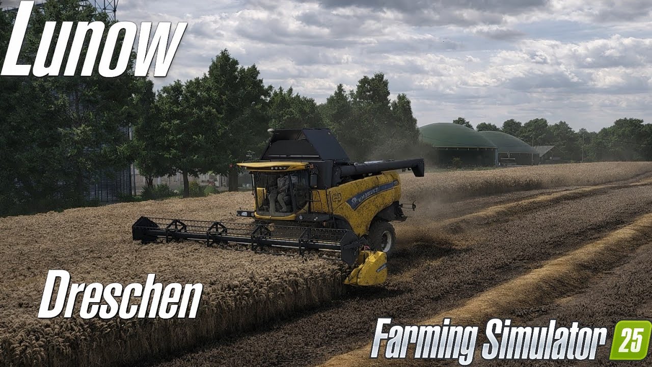 #5 Ein FELD. Eine ARBEIT. DRESCHEN! | TIMELAPSE | Lunow | Farming Simulator 25
