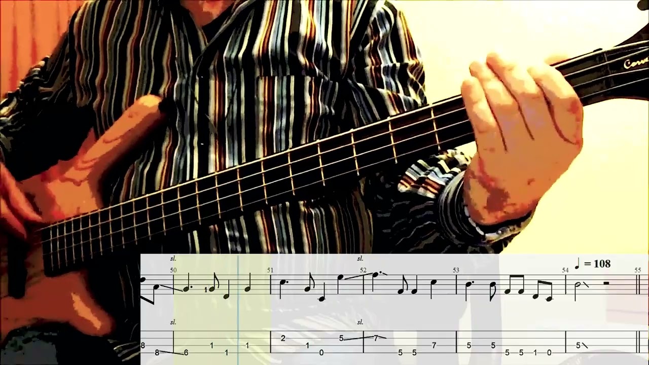 Maná  -  Hasta Que  Te Conocí Bass Cover with TAB