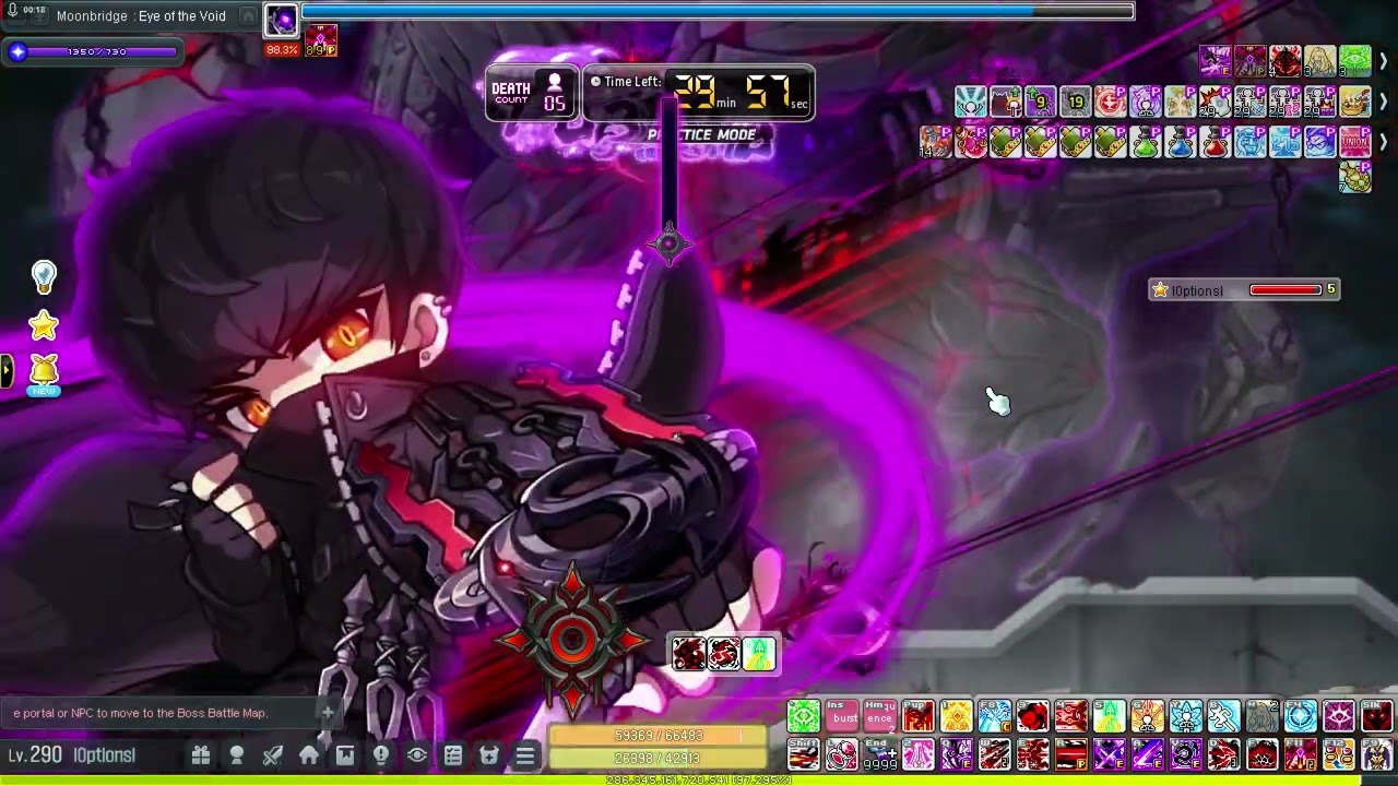 maplestory gms one punch man boss effect kain