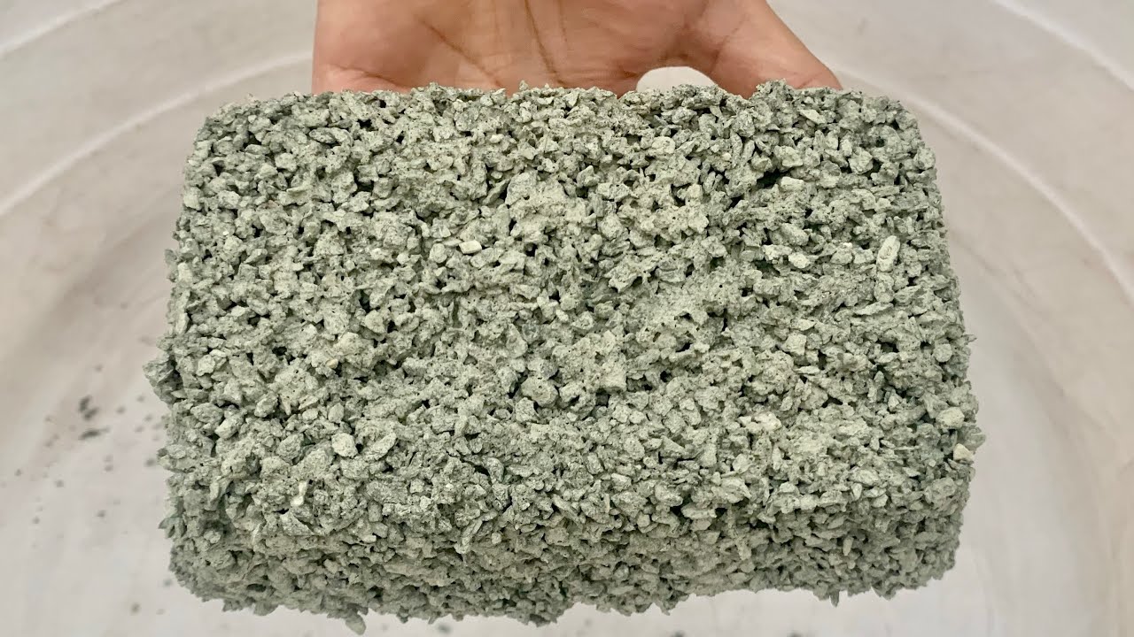 Pure Grittiest Concrete Bars Water Crumbling