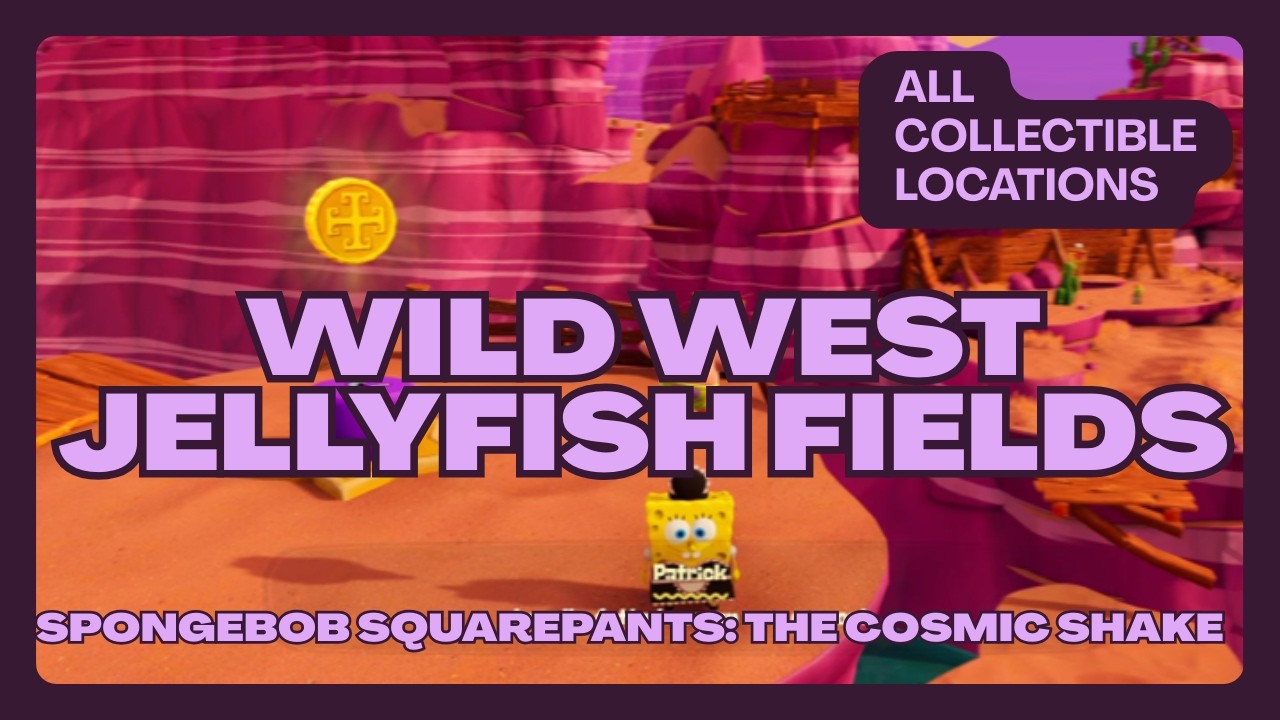 Wild West Jellyfish Fields All Collectible Locations | SpongeBob SquarePants: The Cosmic Shake
