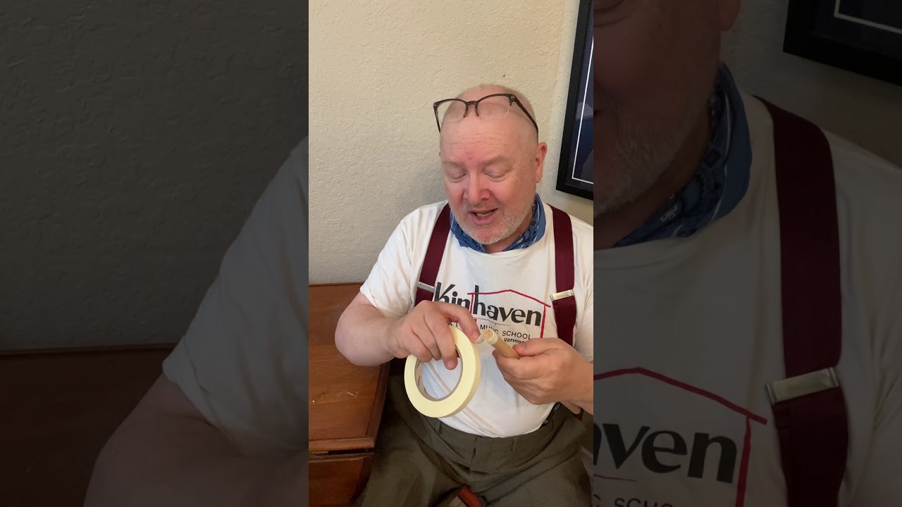 How to make smallish medium-hard tape-core/dowel timpani sticks