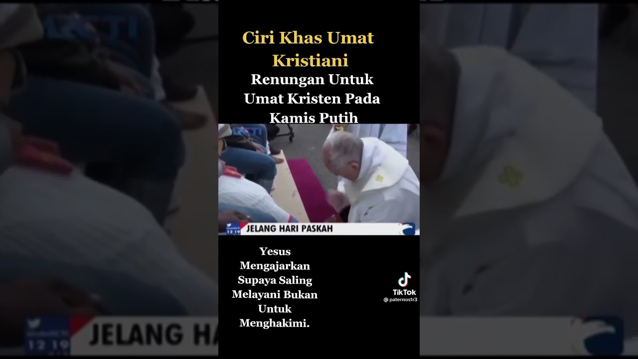PausFransiskus mencium kaki imigran islam...🙏🏻🥺😇