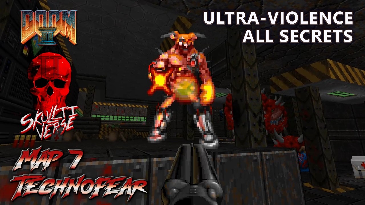 Doom 2 - Skulltiverse II - Map 7 - Ultra-Violence - All Secrets