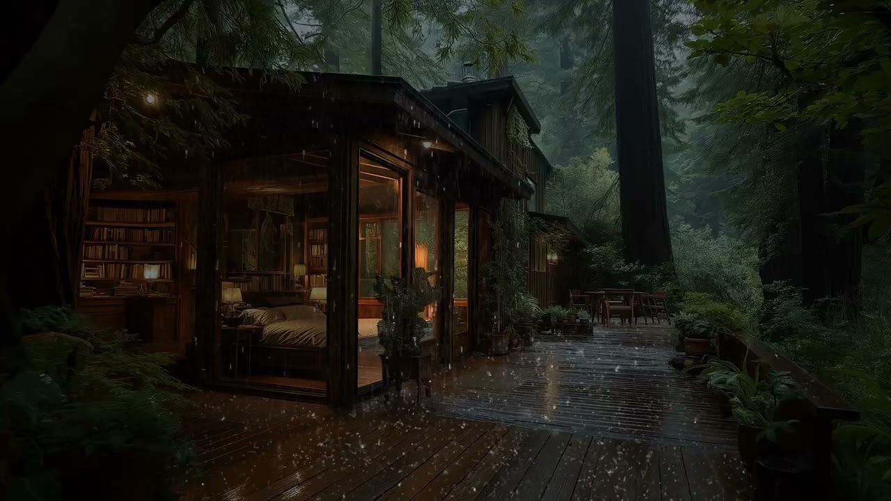 Night Forest Rain Sounds for Sleep 🌧️ Calm Mind, Relaxation and Deep Insomnia Relief All Night