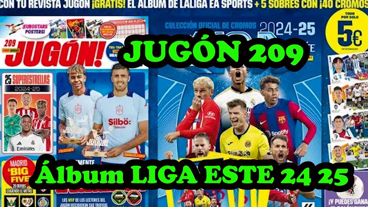 Abrimos la Jugón 209 + Álbum Cromos Liga Este 24 25 - Panini